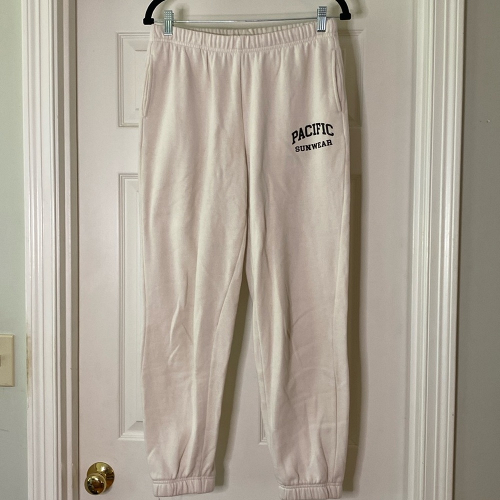 PacSun off-white joggers size M